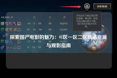 探索国产电影的魅力：91区一区二区精选资源与观影指南
